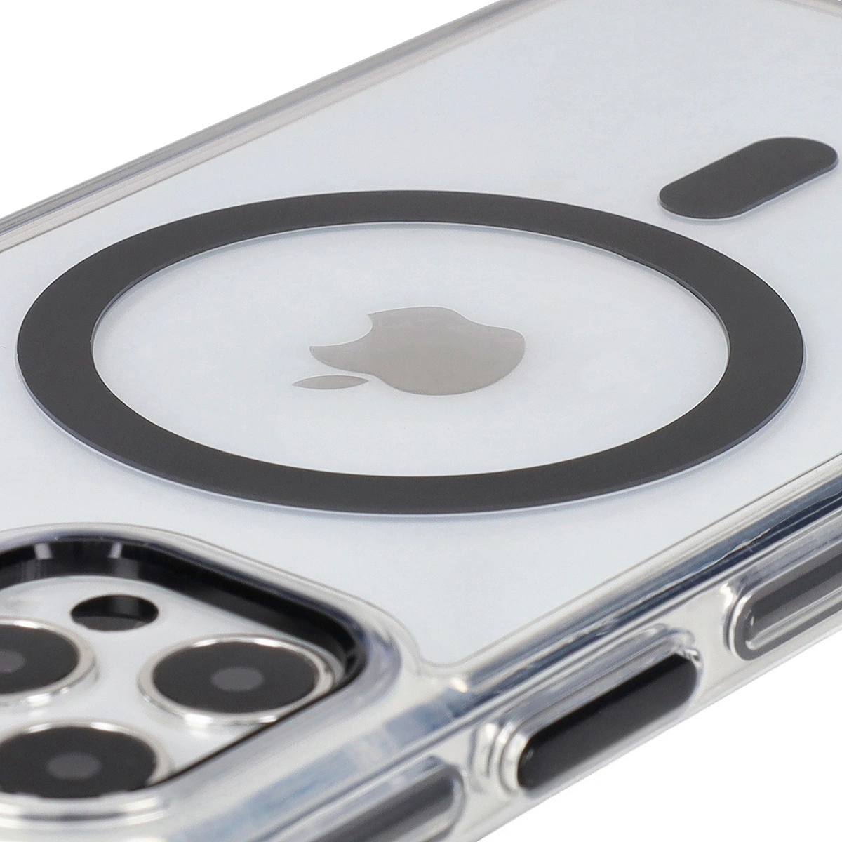 Kryt Bizon Case Marco Apple iPhone 12 Pro / 12 clear with black frame