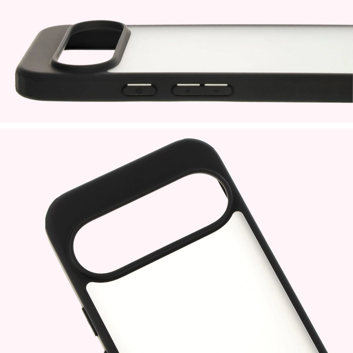 Kryt Bizon Case Angelo Google Pixel 9 / 9 Pro smoky with a black frame