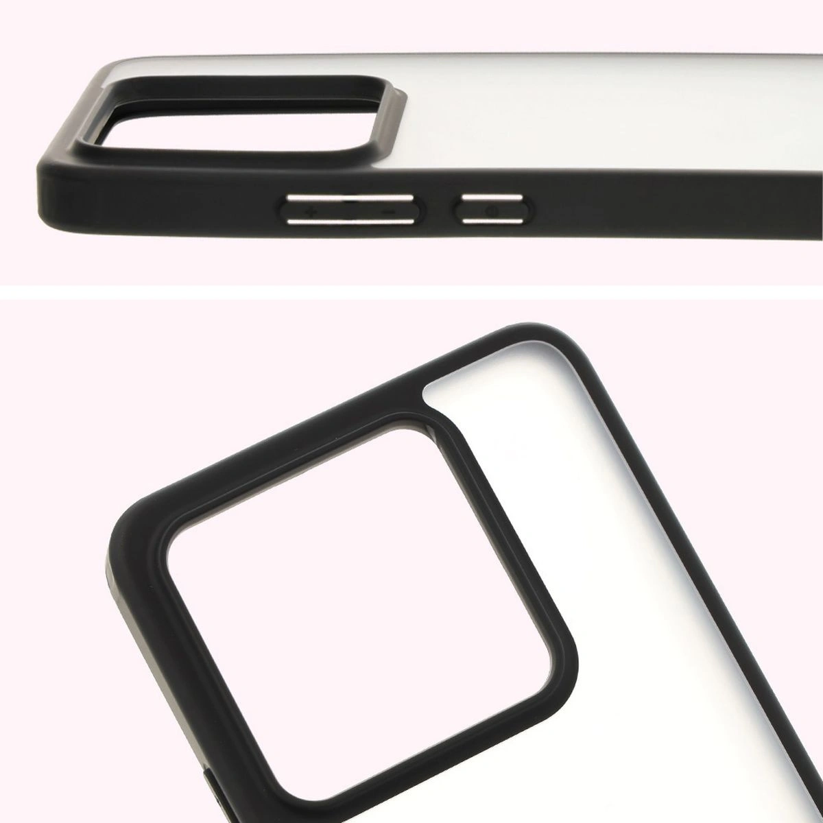 Kryt Bizon Case Angelo Xiaomi 14T Pro smoky with a black frame