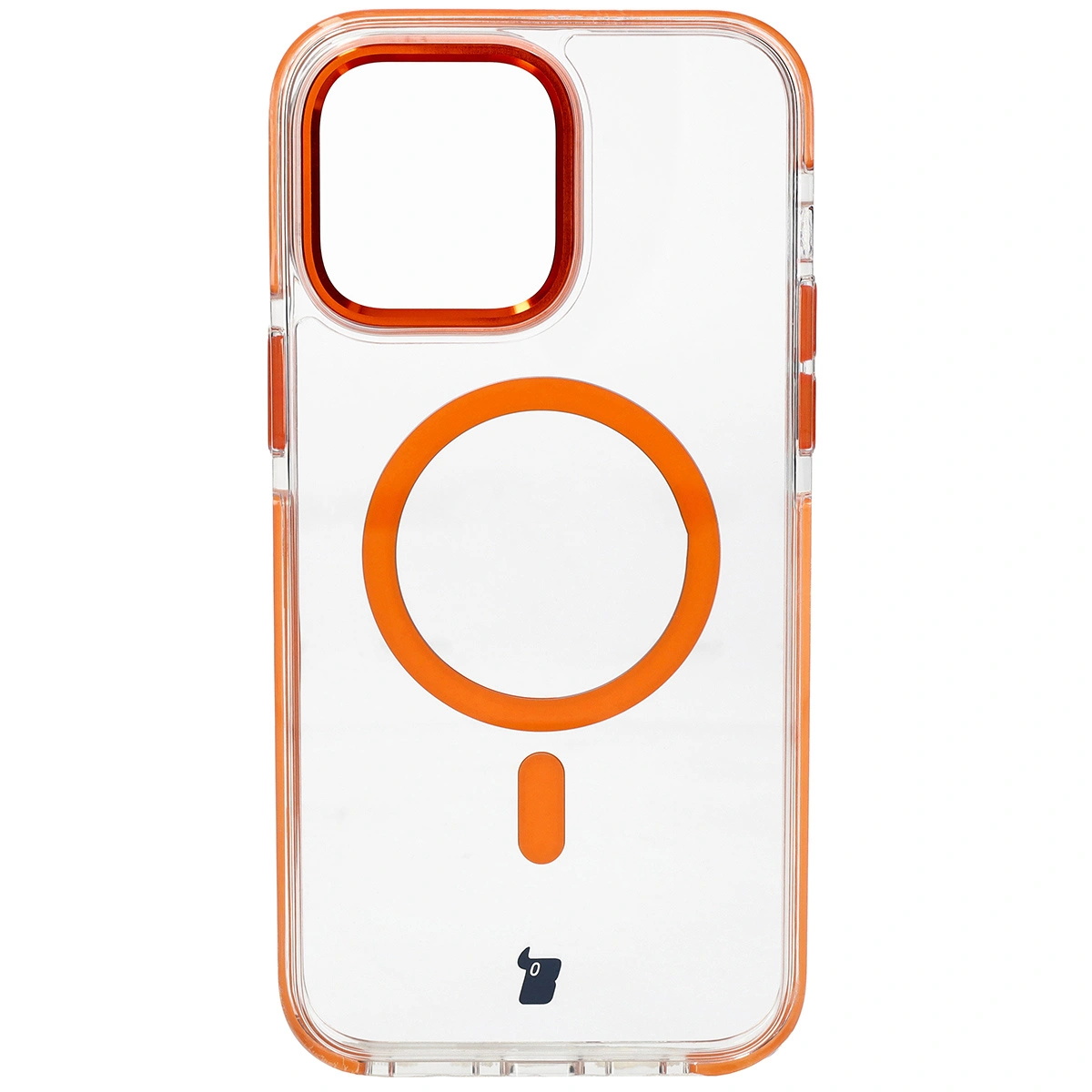 Kryt Bizon Case Marco Apple iPhone 14 Pro Max clear with orange frame