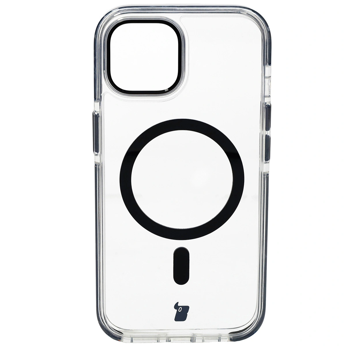 Kryt Bizon Case Marco Apple iPhone 15 clear with black frame