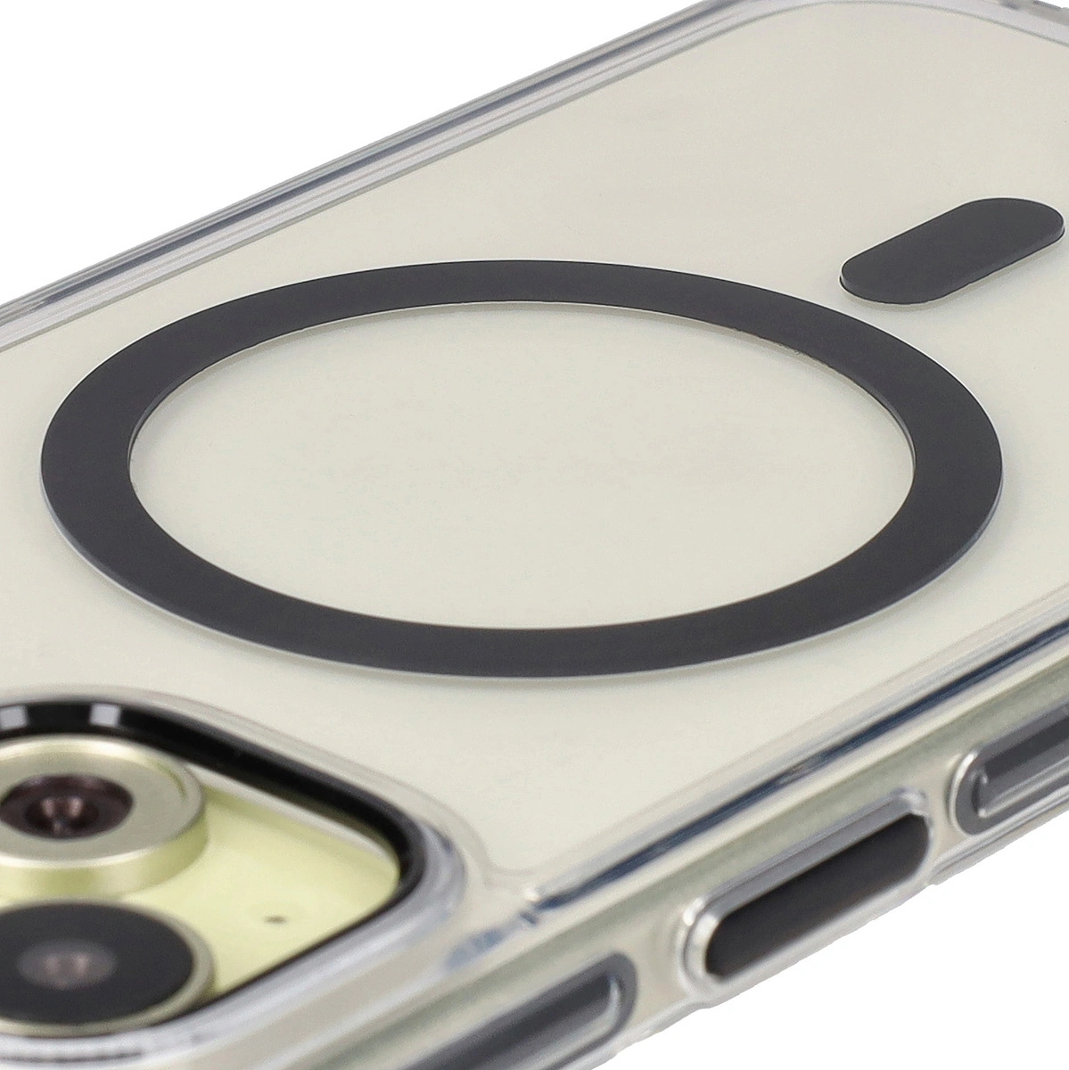 Kryt Bizon Case Marco Apple iPhone 15 clear with black frame