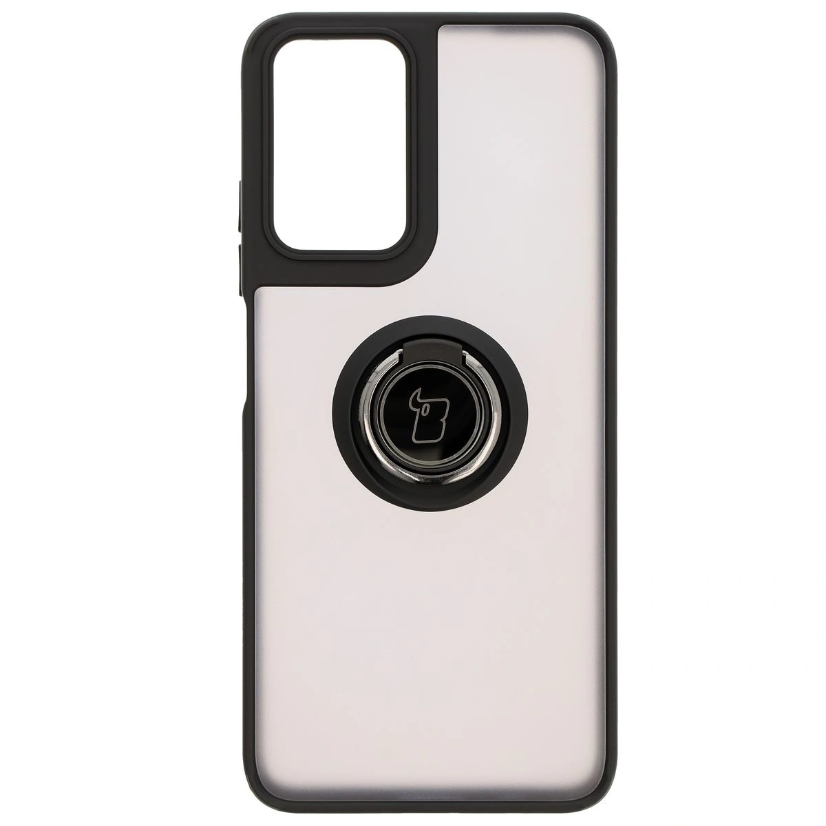 Kryt Bizon Case Hybrid Ring Motorola Moto G35 5G smoky with a black frame