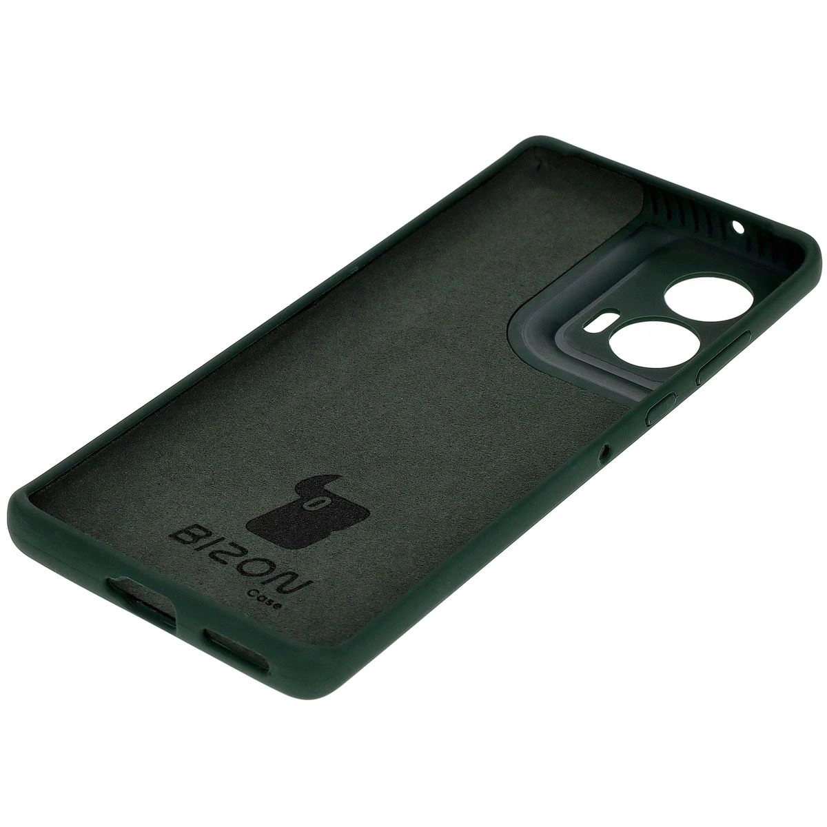 Kryt Bizon Soft Case Motorola Edge 50 Fusion dark green