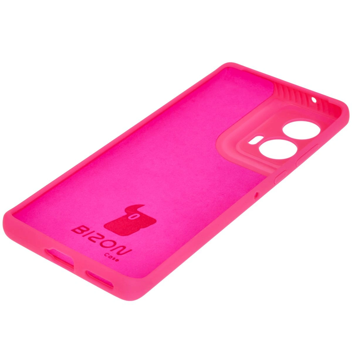 Kryt Bizon Soft Case Motorola Edge 50 Fusion neon pink