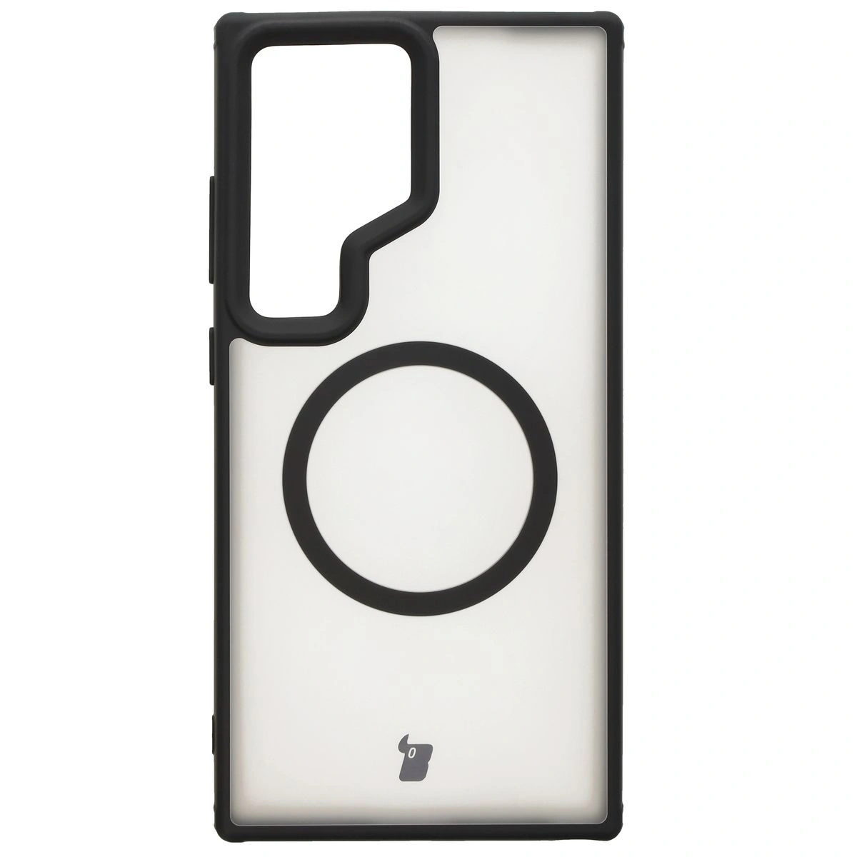 Kryt Bizon Case MatteO Samsung Galaxy S24 Ultra transparent with black frame