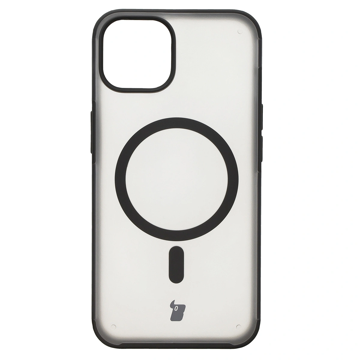 Kryt Bizon Case MatteO Apple iPhone 14 / Phone 13 transparent with black frame