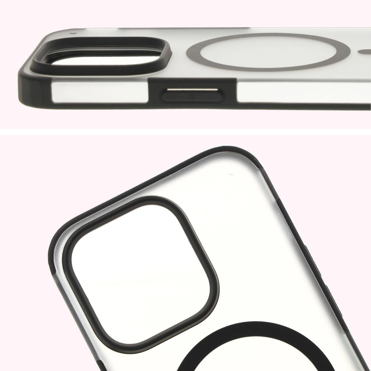 Kryt Bizon Case MatteO Apple iPhone 14 Pro transparent with black frame