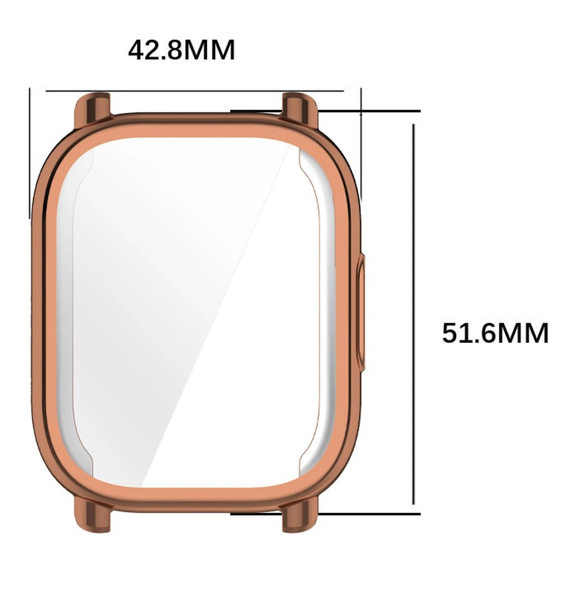 Kryt Bizon Case Watch Felipe Xiaomi Redmi Watch 5 Active rose gold