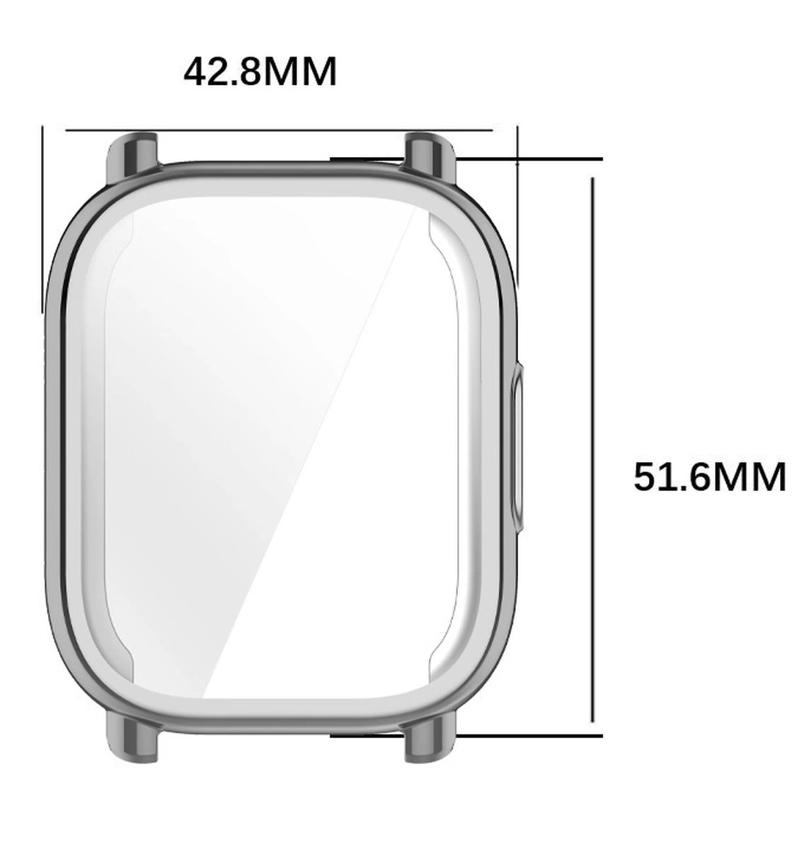 Kryt Bizon Case Watch Felipe Xiaomi Redmi Watch 5 Active silver