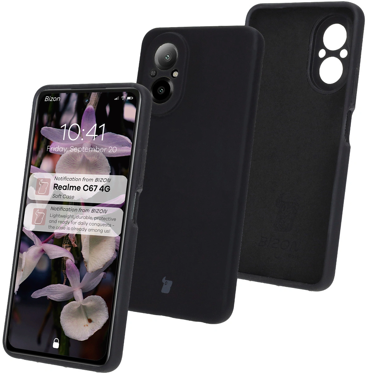 Kryt Bizon Soft Case Realme C67 4G black