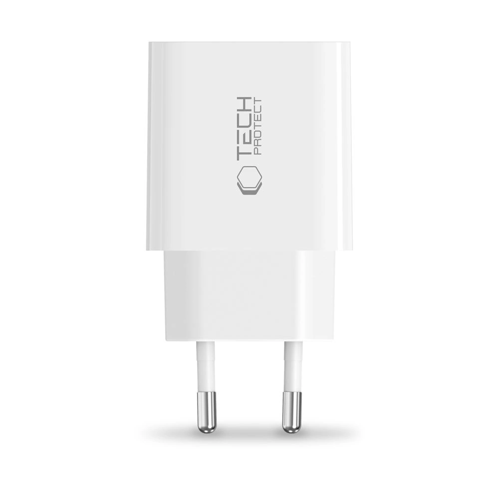Síťová nabíječka Tech-Protect NC20W 1-port USB-C Network Charger PD20W White
