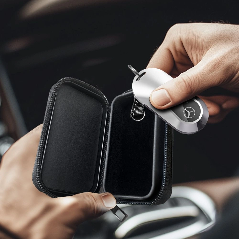 Kryt Tech-Protect KLR300 faraday cage Pouch Keyless RFID Signal Blocker Case Black