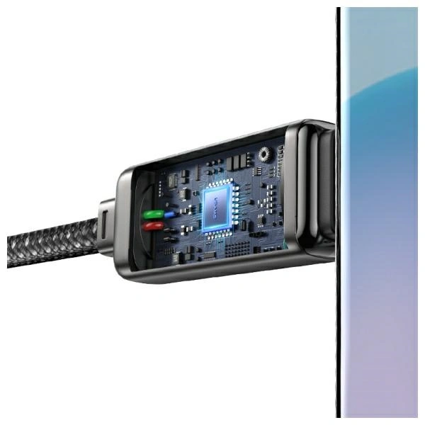 USAMS US-SJ744 cable USB-C / USB-C 100W 1.2m Zinc Alloy Fast Charging Data Cable Meteor Series