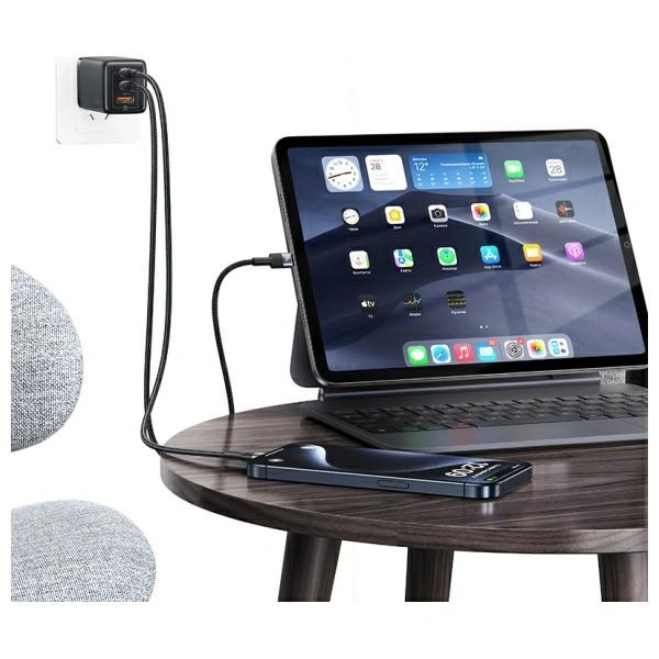 USAMS US-SJ724 cable USB-C / USB-C 60W 1.2m Aluminum Alloy Data Cable SY Series