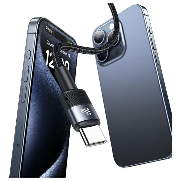 USAMS US-SJ724 cable USB-C / USB-C 60W 1.2m Aluminum Alloy Data Cable SY Series