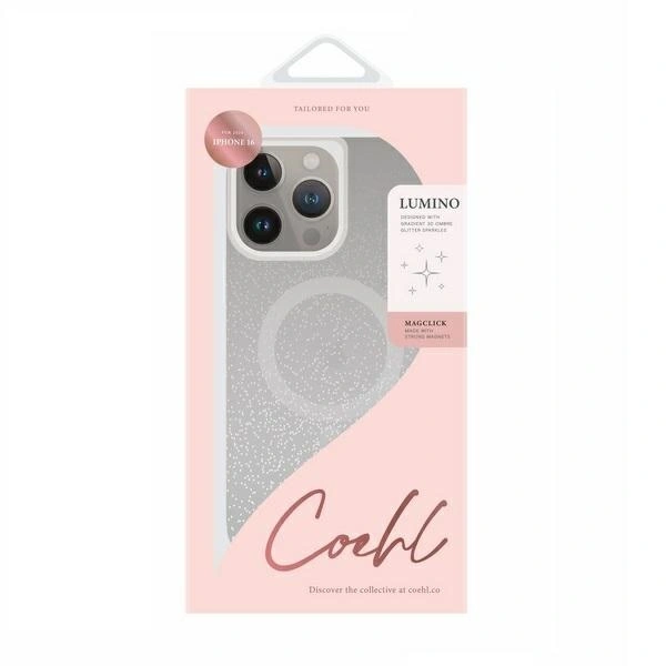 Kryt UNIQ Coehl Lumino Apple iPhone 16 Magnetic Charging sparkling silver