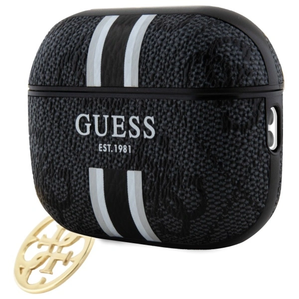 Kryt Guess GUAP2P4RPSK Apple AirPods Pro 2 (2022/2023) cover 4G Printed Stripes Charm black