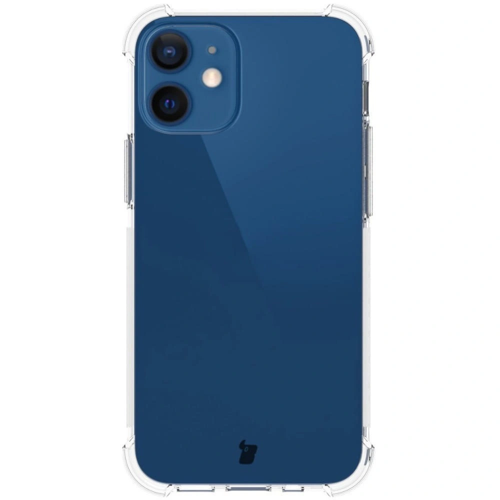 Kryt Bizon Case Clear Pack case + 2x screen glass + lens glass Apple iPhone 12 Mini clear
