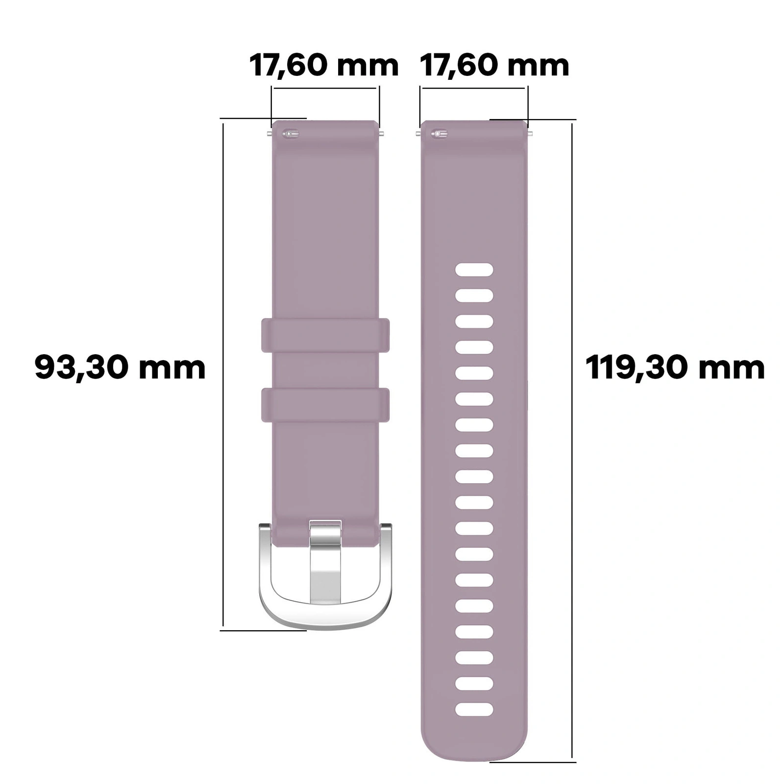 Kryt Bizon Strap Watch Silicone Pro Huawei Watch GT 5 Pro 42mm/GT 5 41mm/GT 4 41mm light purple