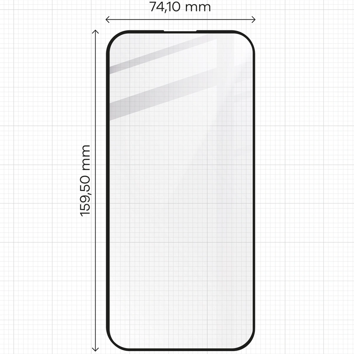 Ochranné sklo Bizon Glass Edge 2 Apple iPhone 16 Pro Max black frame