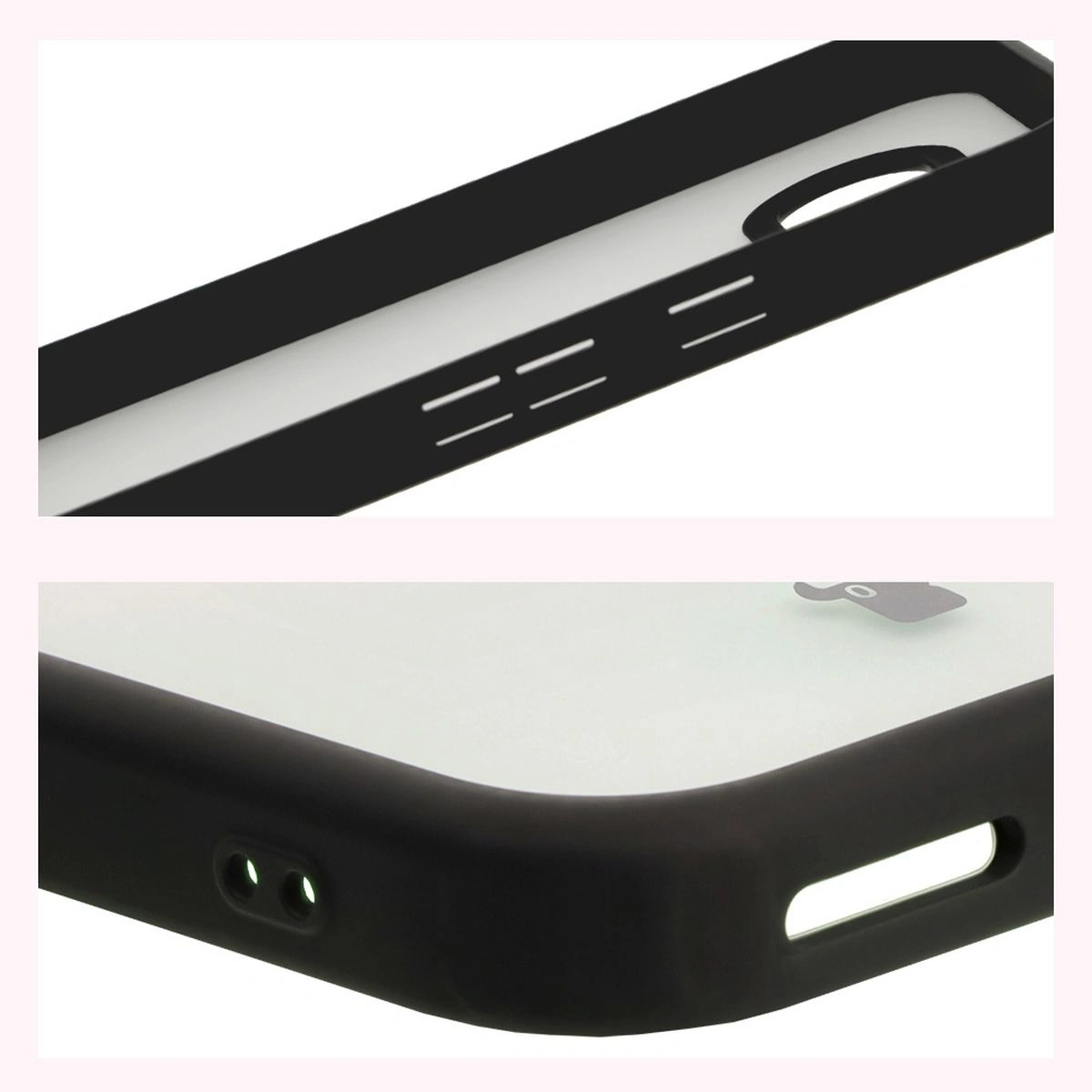 Kryt Bizon Case Angelo Google Pixel 9a smoky with a black frame