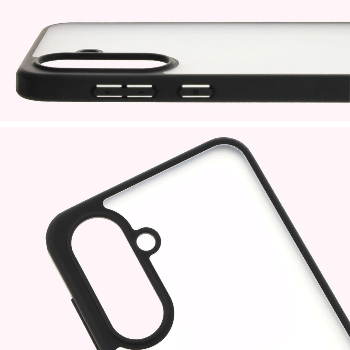 Kryt Bizon Case Angelo Samsung Galaxy A36 5G smoky with a black frame