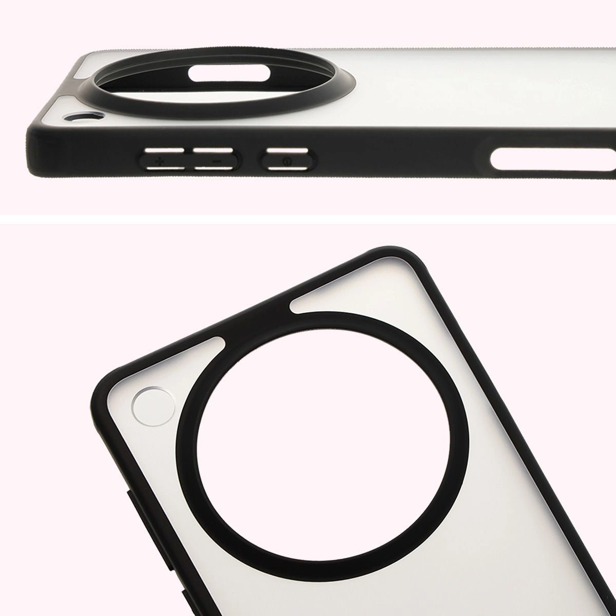 Kryt Bizon Case Angelo Oppo Find X8 Pro smoky with a black frame