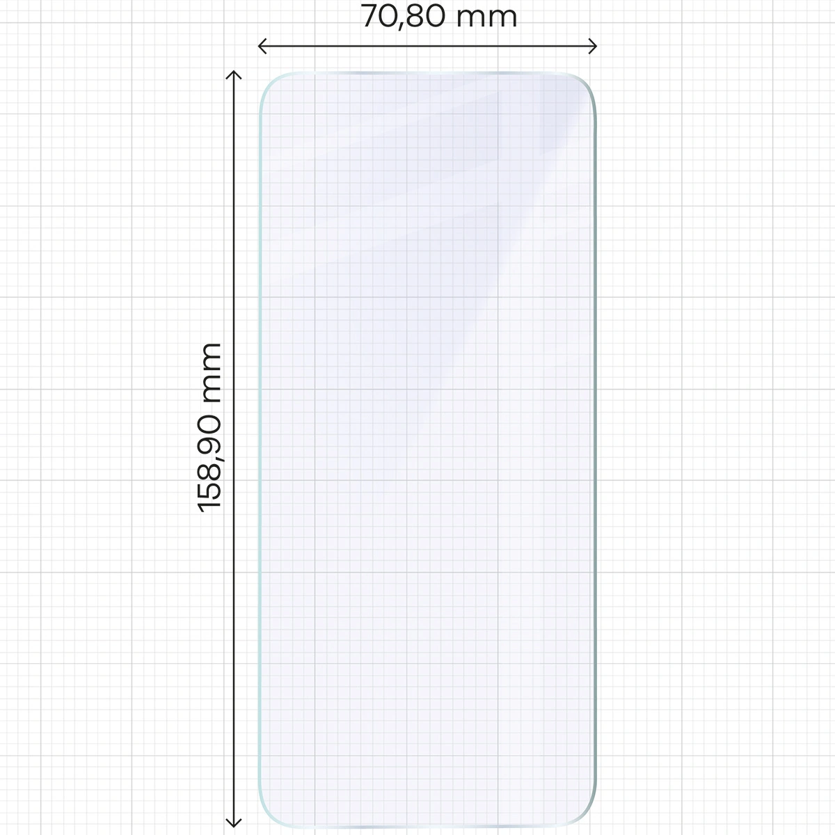Ochranné sklo Bizon Glass Mule Flexible hybrid glass Infinix Hot 50 5G