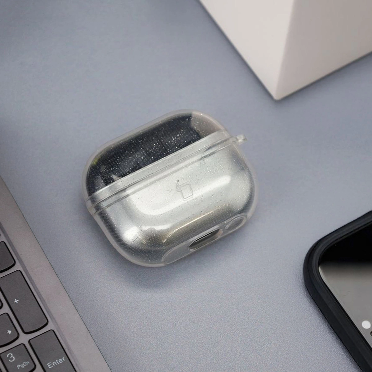 Kryt Bizon Case Headphone Clear Samsung Galaxy Buds 3/3 Pro transparent-brocade
