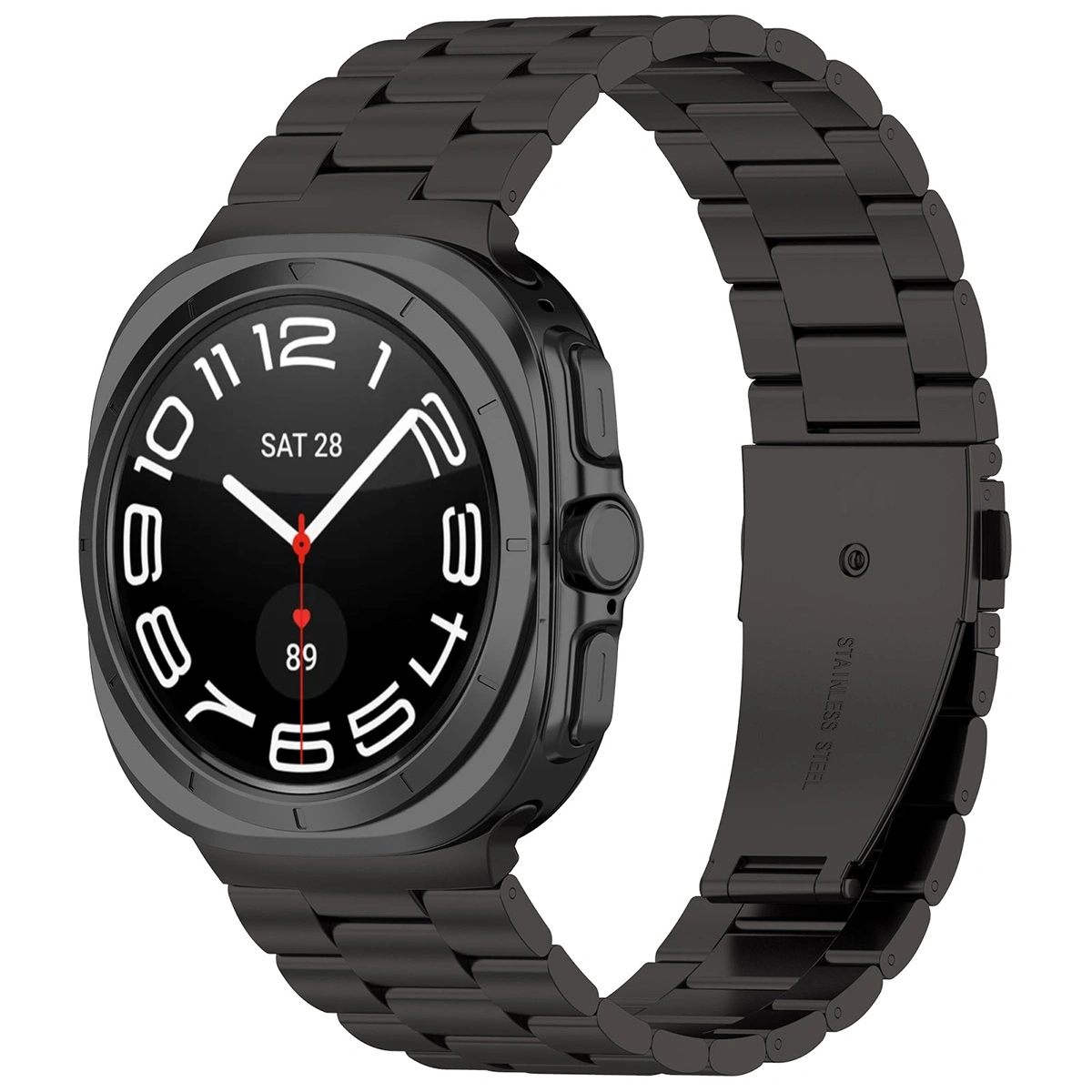 Kryt Bizon Strap Watch Aura Samsung Galaxy Watch Ultra 47 mm black