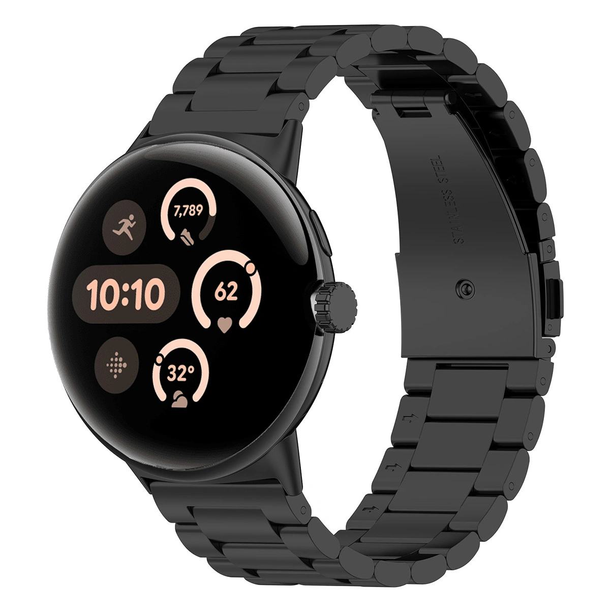 Kryt Bizon Strap Watch Aura Google Pixel Watch 4 / 3 / 2 / 1 41 mm black