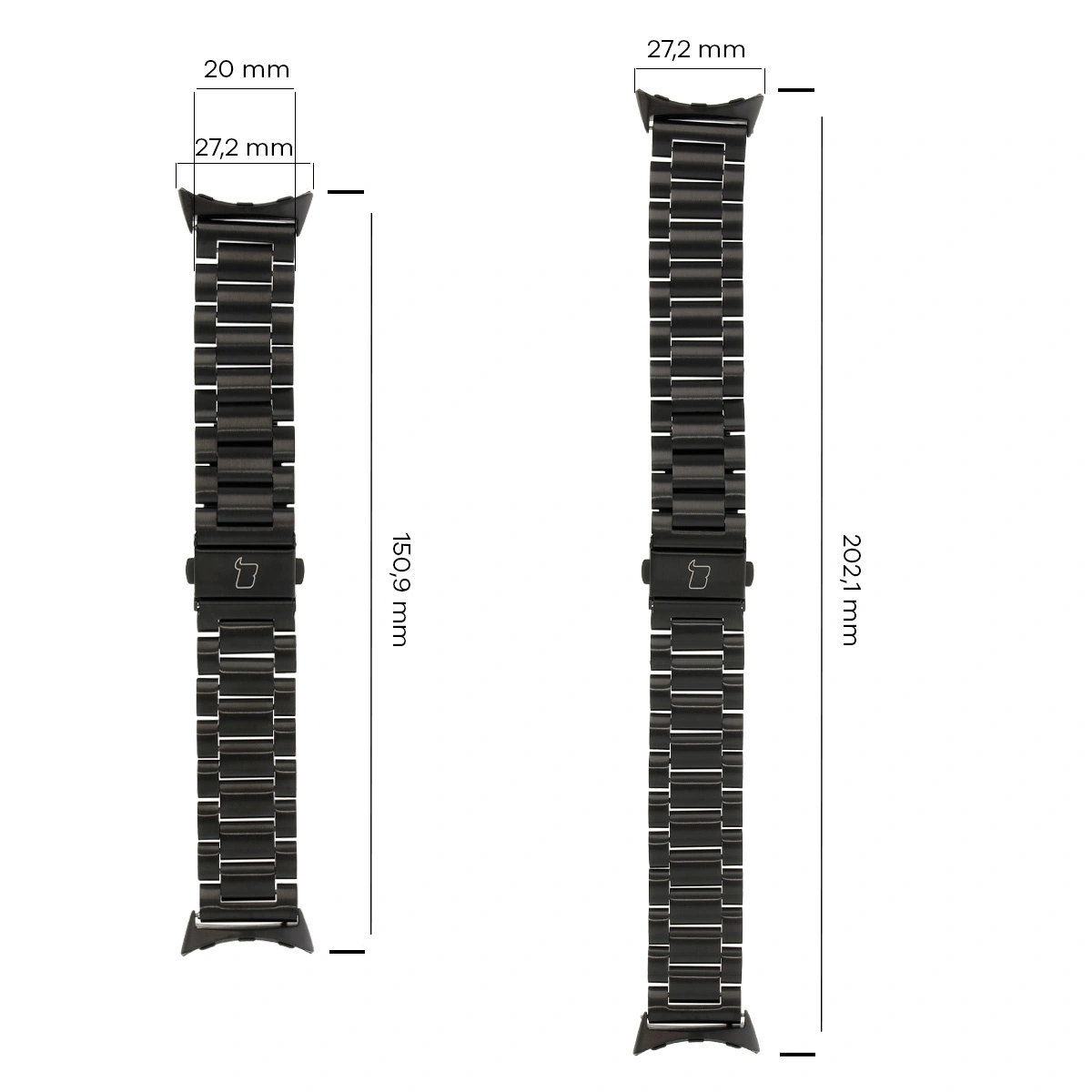 Kryt Bizon Strap Watch Aura Google Pixel Watch 4 / 3 / 2 / 1 41 mm black