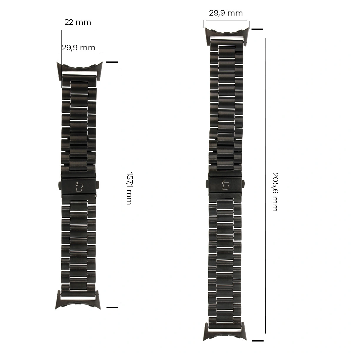 Kryt Bizon Strap Watch Aura Google Pixel Watch 4 / 3 45 mm black
