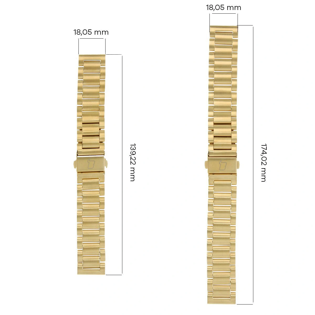 Kryt Bizon Strap Watch Aura Smartwatch 18 mm gold