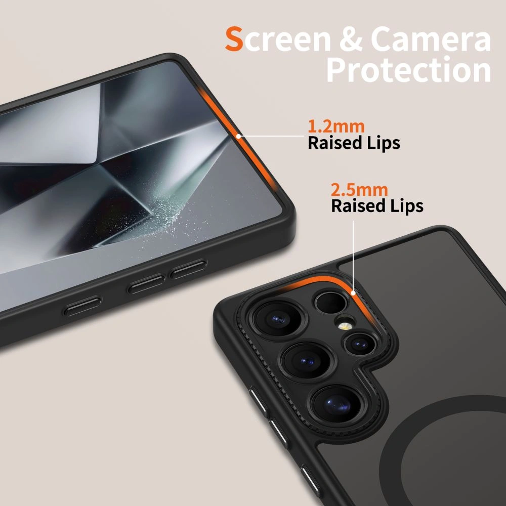 Kryt Tech-Protect MagCam MagSafe Samsung Galaxy S25 Ultra Matte Black