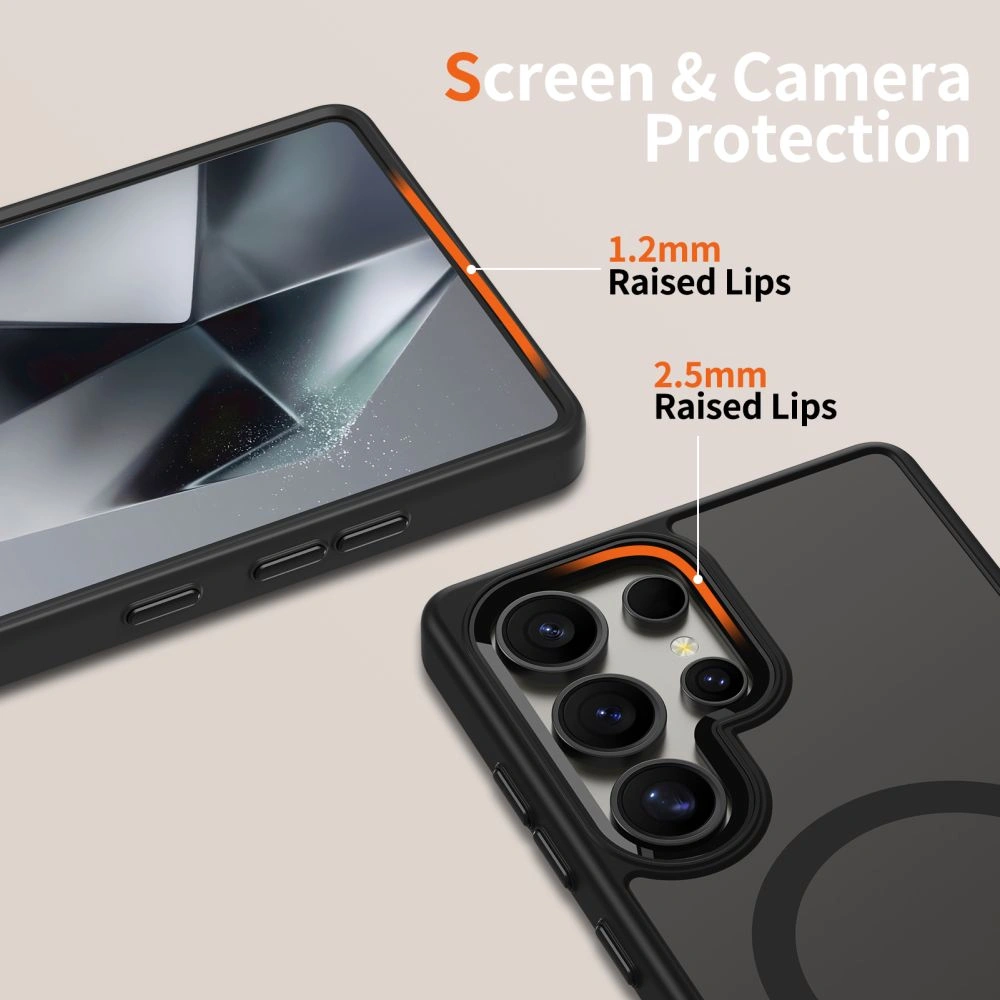 Kryt Tech-Protect Magmat MagSafe Samsung Galaxy S25 Ultra Black/clear