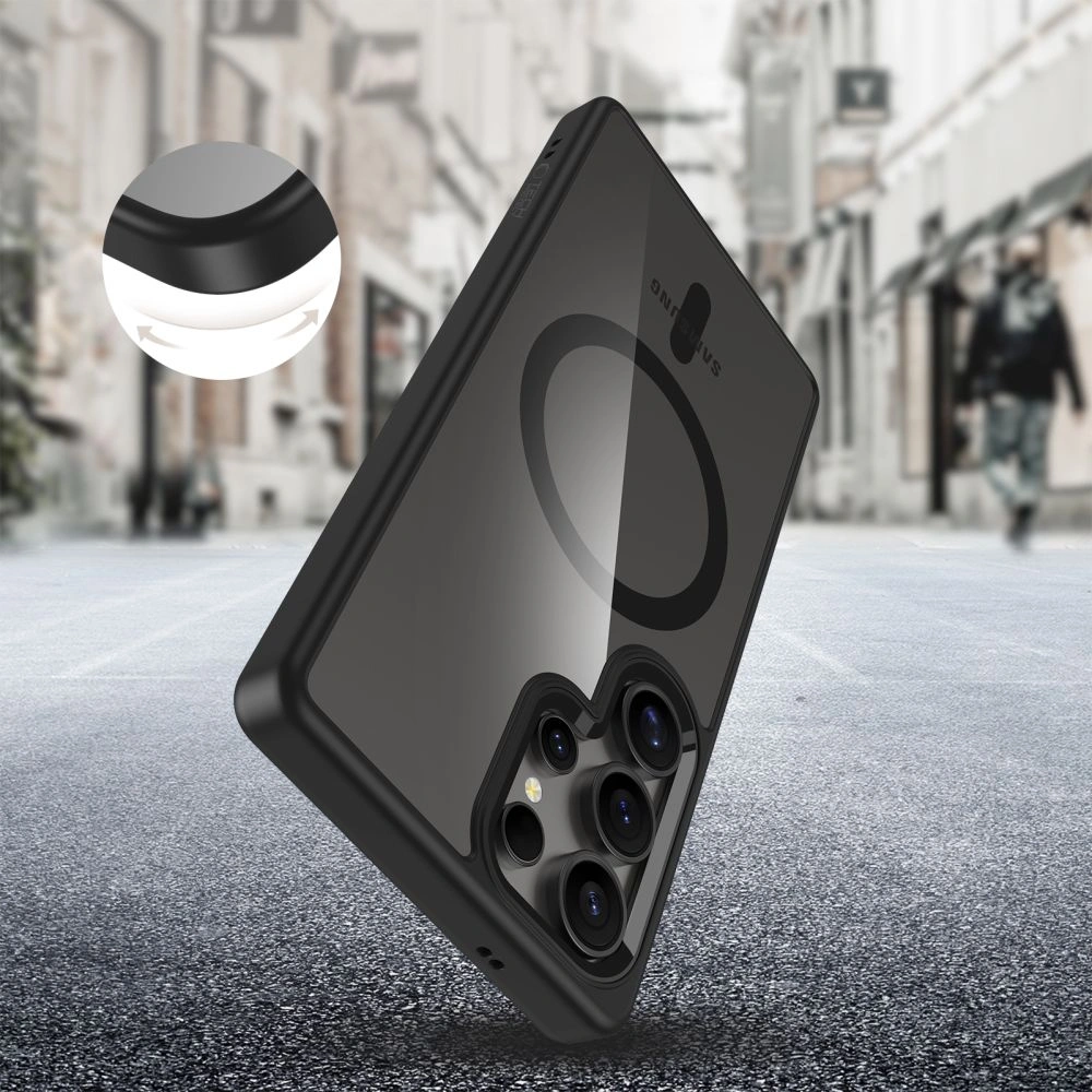 Kryt Tech-Protect Magmat MagSafe Samsung Galaxy S25 Ultra Black/clear