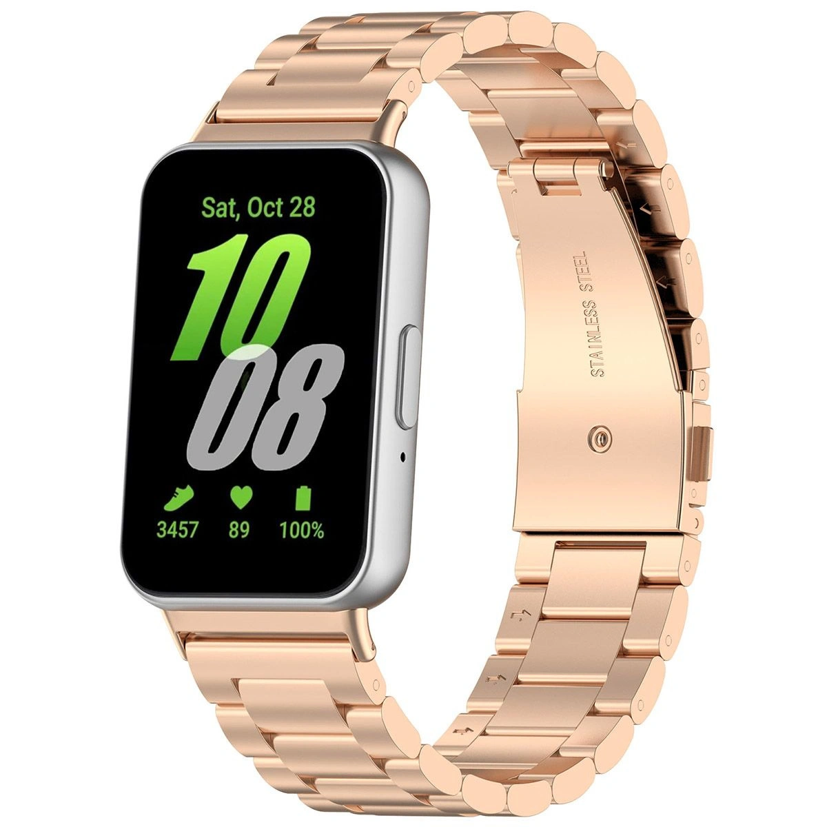 Kryt Bizon Strap Watch Aura Samsung Galaxy Fit 3 rose gold