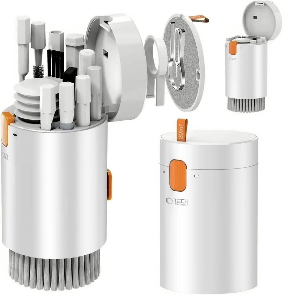 Kryt Tech-Protect CS01 Cleaner Set 20in1 For Phone & Earphone & Tablet & Laptop White