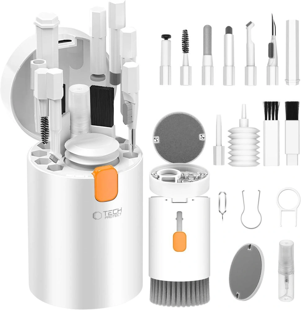 Kryt Tech-Protect CS01 Cleaner Set 20in1 For Phone & Earphone & Tablet & Laptop White