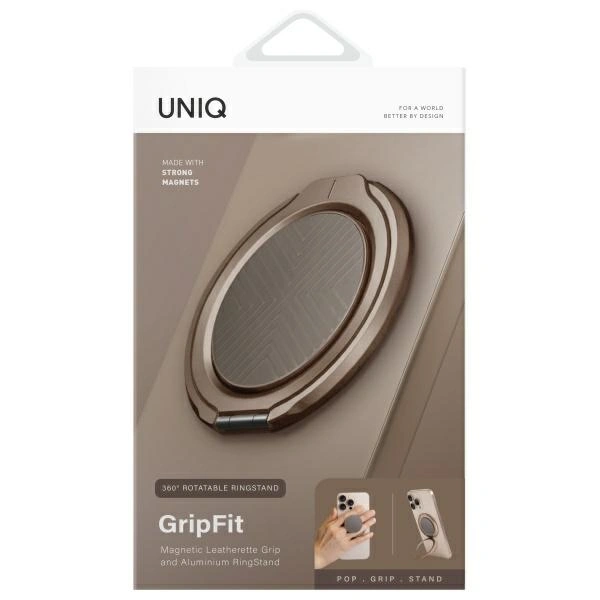 Kryt UNIQ Gripfit 360 Magnetic Mount&Kickstand flint grey