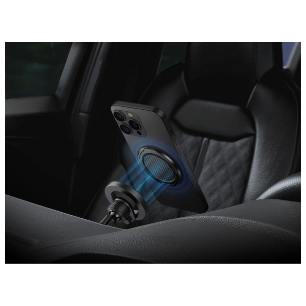 Kryt UNIQ Gripfit Premium 360 Magnetic Mount&Kickstand carbon black