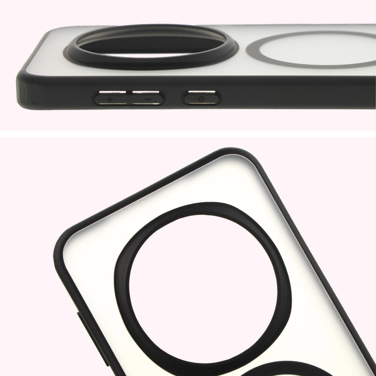 Kryt Bizon Case MatteO Honor Magic7 Pro translucent with black frame