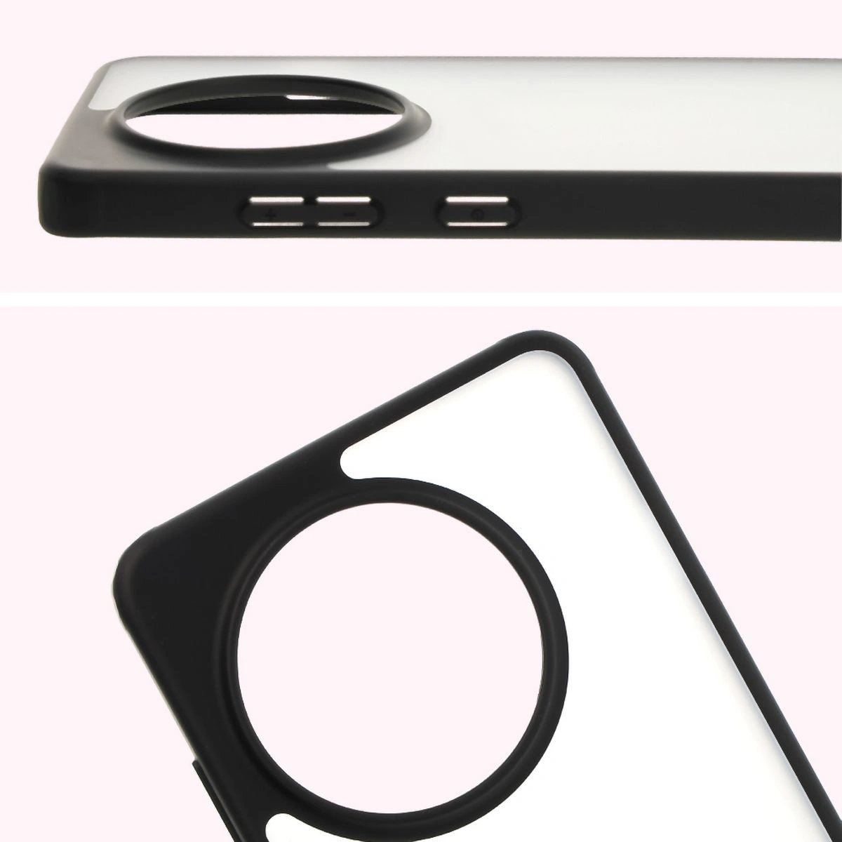 Kryt Bizon Case Angelo OnePlus 13R smoky with a black frame