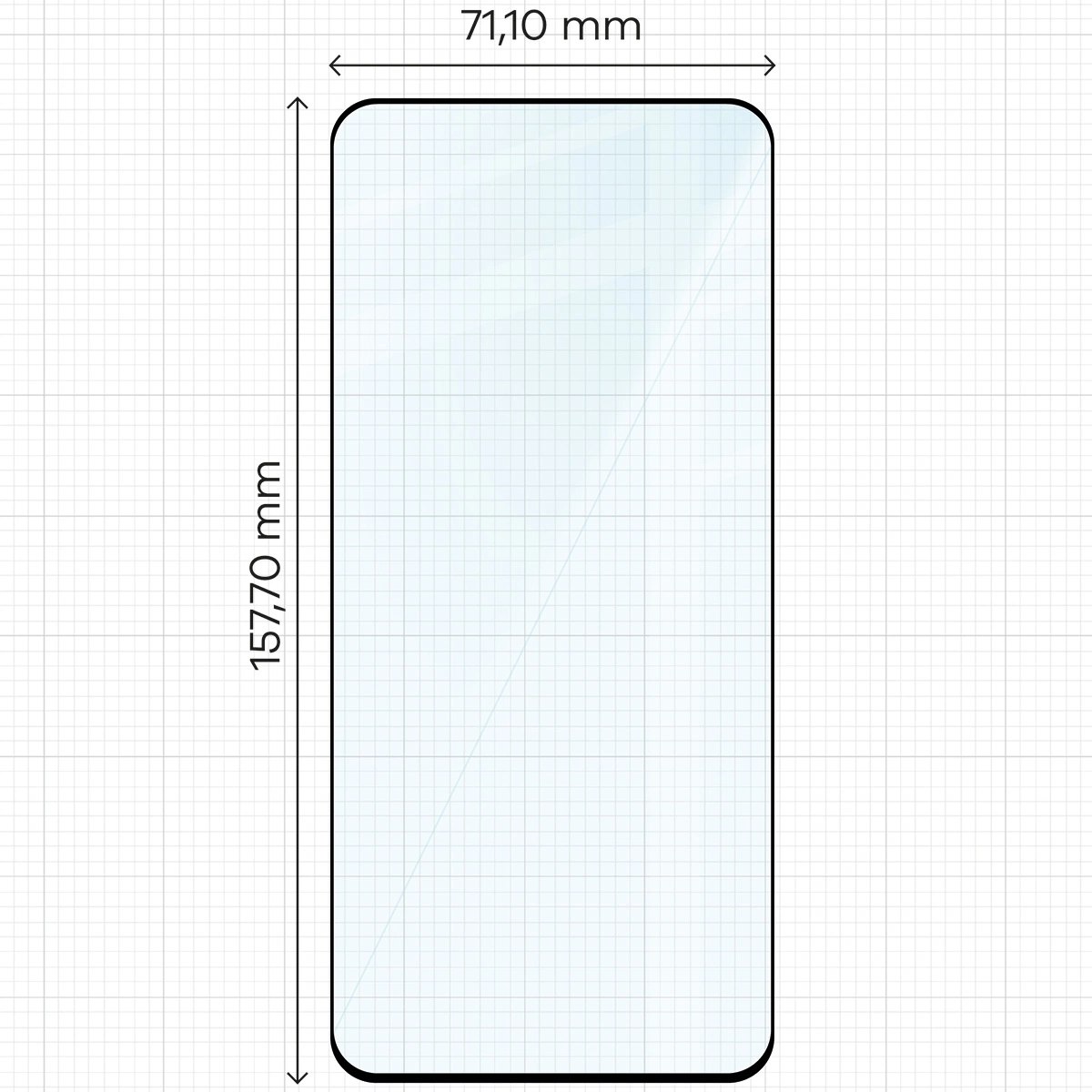 Ochranné sklo Bizon Glass Edge 2 Xiaomi Redmi Note 14 4G / 5G black frame