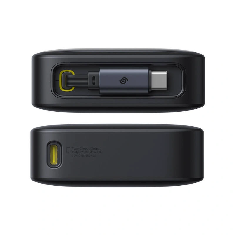 Baseus OS Free2Pull 10000mAh 30W powerbank + built-in USB-C cable (black)