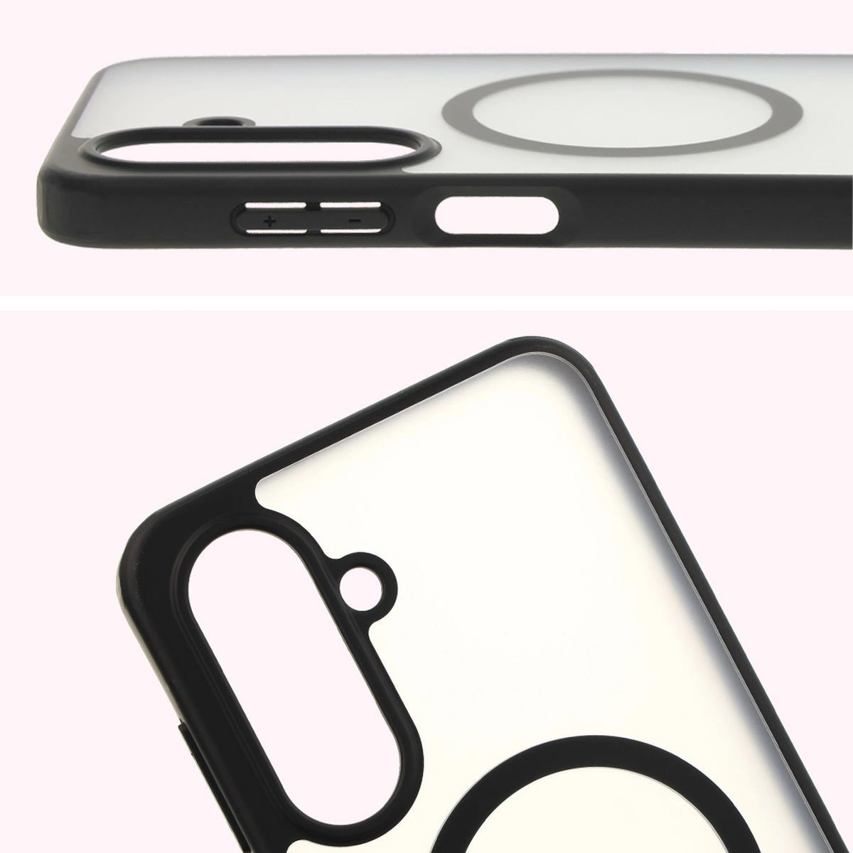 Kryt Bizon Case MatteO Samsung Galaxy A26 5G translucent with black frame