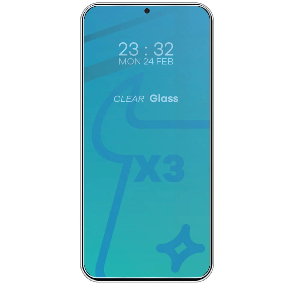 Kryt BIZON Clear 2 Pack 3x tempered glass + 1x lens protection Samsung Galaxy S24+ Plus
