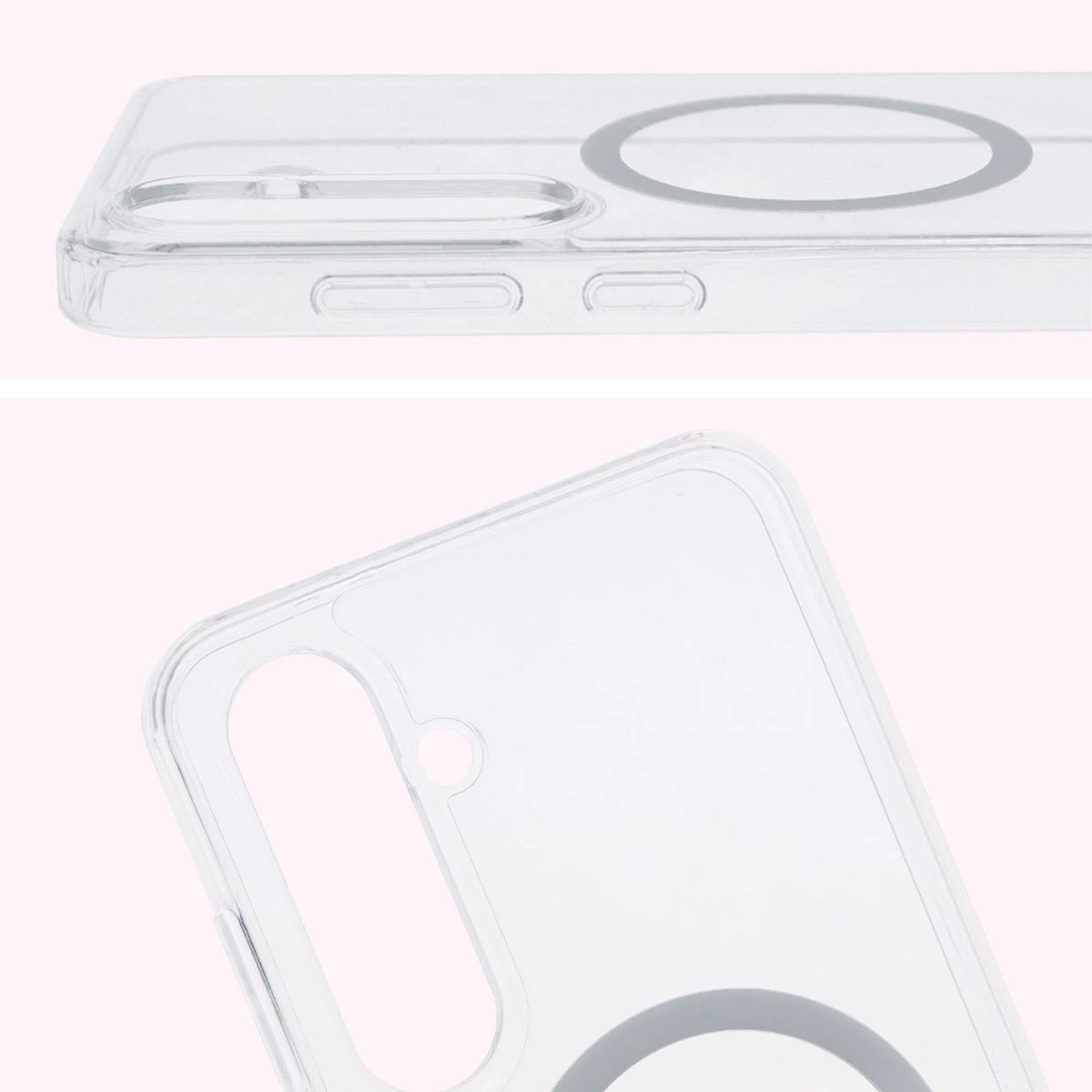 Kryt Bizon Case CrystalO Magnetic Samsung Galaxy S24 FE clear